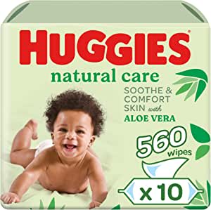 10x Huggies Billendoekjes Natural Care 10x56=560 doekjes voor €8,79 bij Amazon