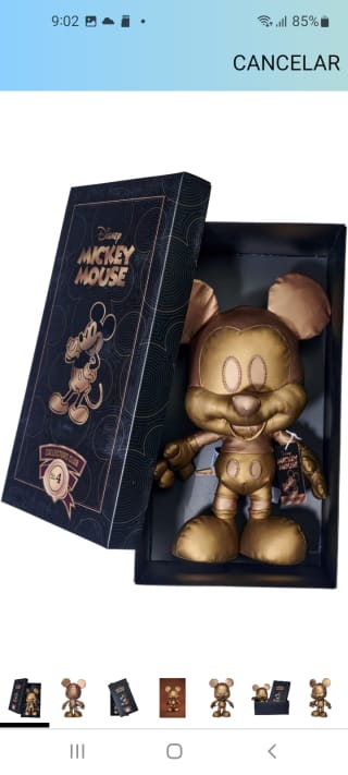 Peluche Mickey Mouse Bronce 35cm por 7,98€.
