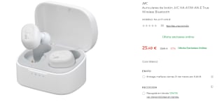 Auriculares Bluetooth JVC HA-A11T True Wireless por 25.49€
