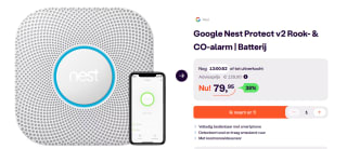 Google Nest Protect V2 Batterij voor €79,95 bij Ibood