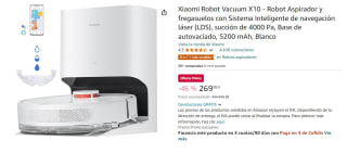 Xiaomi Robot Vacuum X10 - Robot Aspirador y fregasuelos con Sistema Inteligente de navegación láser (LDS), succión de 4000 Pa, Base de autovaciado, 5200 mAh por 269.99€