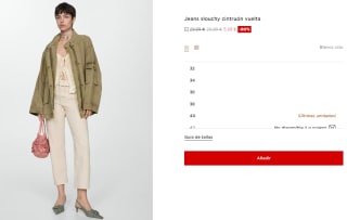 Jeans slouchy cinturón vuelta para Mujer por 5.99€