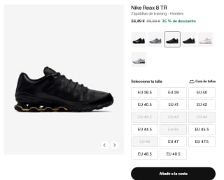 Nike Reax 8 TR Zapatillas training por 58,49€