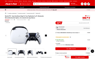 Sony DualSense Edge V2 blanco por 161,49€