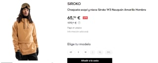 Chaqueta para esquí de hombre Siroko W3 Neuquén por 65.56€