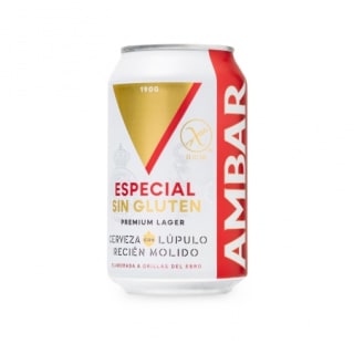 Cerveza Ambar Lager especial sin gluten lata 33 cl por 0,89€