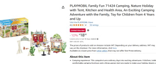 PLAYMOBIL Family Fun 71424 Camping voor €18,30 bij Amazon