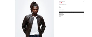 Cazadora efecto piel Homre por 7,79€ en Lefties