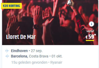 €20 korting op studentenreizen in heel Europa bij Cheaptickets