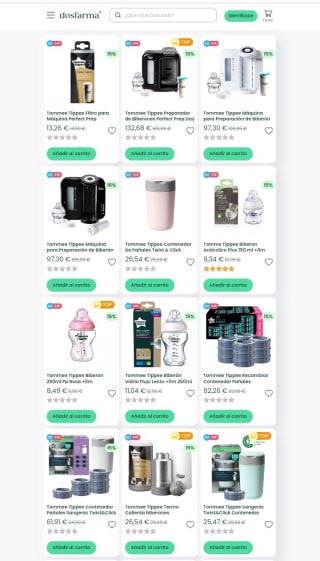 -15% de Descuento Biberones y Contenedor pañales Tommee Tippee.