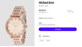Reloj para Mujer Michael Kors MELISSA por 93€