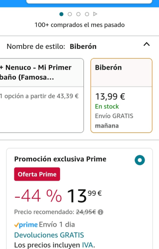 Nenuco - Biberón Mágico Rosa, Muñeco Bebé por 12,99€.