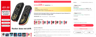 Nintendo Switch Gamepad 2 por $225 en AliExpress