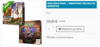 Pack Miskatonic: Escuela para Señoritas + Dead Panic por 18€