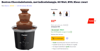 Bestron Chocoladefontein voor €11,09 bij Bol.com