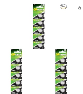 CR2025-5BL - GP (Paquete de 3) por 1,95€
