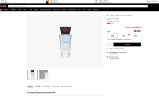 Burberry Touch for Men a tan solo 26€