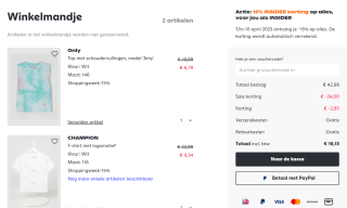 15% extra korting op de sale tot 75% bij Peek & Cloppenburg