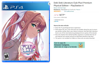 Doki Doki Literature Club Plus a $341.78 en Amazon