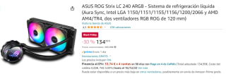 Kit de Refrigeración Líquida Asus Rog Strix LC 240 RGB por 134.99€