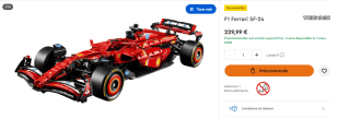 LEGO Technic F1 Ferrari SF-24 à 229,99€