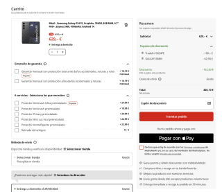 Samsung Galaxy S24 FE 5G 8/256GB, 6'7" Dynamic AMOLED 2X Exynos 2400 4700mAh IP68 Smartphone 5G por solo 466,10€