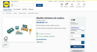 30% descuento en Mueble miniatura madera varios modelos