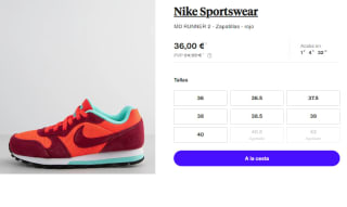 2 pares de Zapatillas para Mujer Nike MD RUNNER 2 por 61.2€