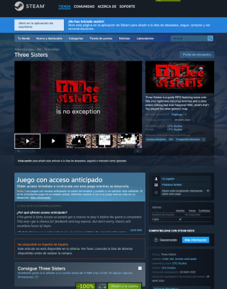 Juego Three Sisters Steam Gratis
