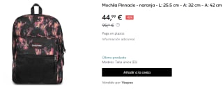 Mochila Eastpak Pinnacle por 44.99€