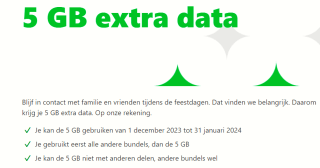 5 GB extra data voor KPN klanten