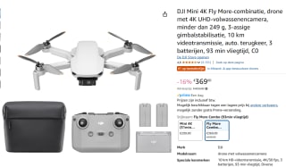 DJI Mini 4K Fly More-combo voor €369 bij Amazon