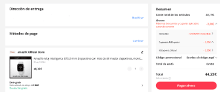 Amazfit-reloj inteligente GTS 2 mini por 44,23€