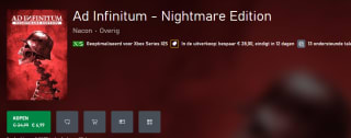 Ad Infinitum - Nightmare Edition voor €6,99 in de Xbox store