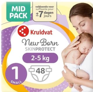 50% korting op midpack maat 0 t/m 3 Kruidvat luiers