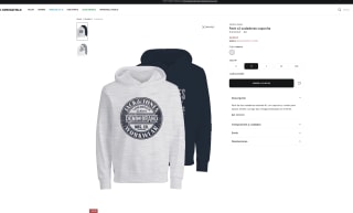 Pack 2 sudaderas capucha Jack & Jones Hombre por solo 29,99€