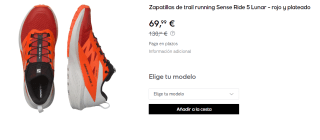 Zapatillas de trail running de Hombre Salomon Sense Ride 5 Lunar por 69.99€