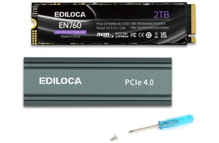 EN760 con disipador térmico de 2TB PCIe Gen4 SSD NVMe M.2 2280 NAND TLC 3D de hasta 4800MB/s Caché SLC Dinámica Compatible con PS5 y PC por solo 96,89€