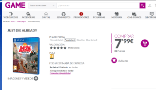 videojuego para Ps4  Just Die Already por 7,99€