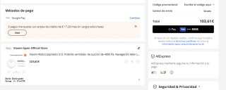 Xiaomi-Robot aspirador S12 por 103,61€ envío desde España