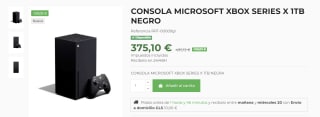 Consola Microsoft Xbox Series X, 1 TB SSD por 375,10€