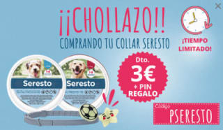 Descuento 3€ y pin regalo al compar collar Seresto en Barakaldotiendaveterinaria