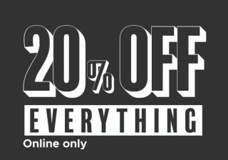 20% Korting op bijna alles bij America Today (in de winkels 50% korting op 2e artikel)