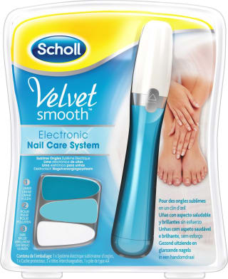 Scholl Velvet Smooth - Elektrisch Nagelvijl Blauw -1 stuk voor €7,50