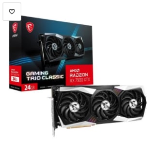 Tarjeta gráfica MSI AMD RADEON 7900 XTX 24GB por 1069€