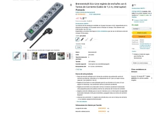Regleta Brennenstuhl Eco-Line de enchufes con 6 Tomas por solo 8,53€