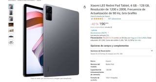 Tablet marca Xiaomi L83 Redmi Pad 4 GB - 128 GB por 196€