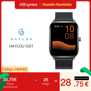 Smartwatch Xiaomi Haylou GST por 28,26€