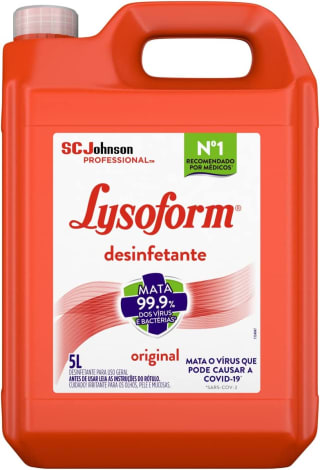 Desinfetante Bruto da Lysoform de 5 Litros - R$ 35,90