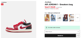 Nike Air Jordan 1 Low FlyEase Sneakers voor heren voor €59,95 bij Zalando